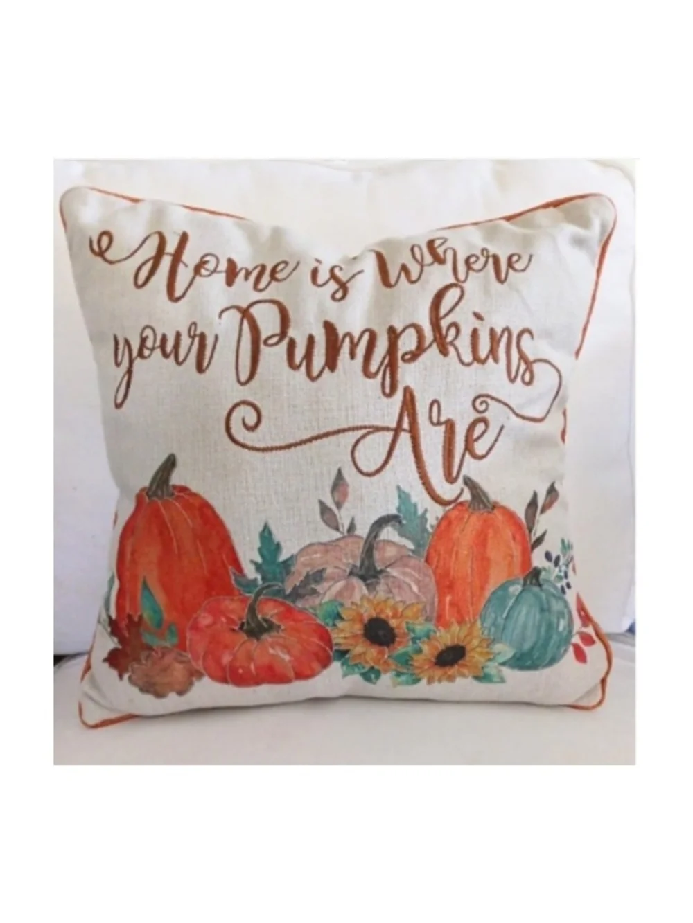 🍁Autumn Pumpkin Accent Pillow 16